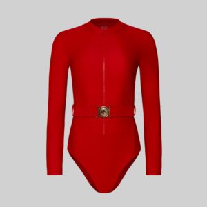 RED CARPET SWIMSUIT WITH BUCKLE